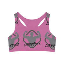 Load image into Gallery viewer, Pink Lifestyle Sports Bra